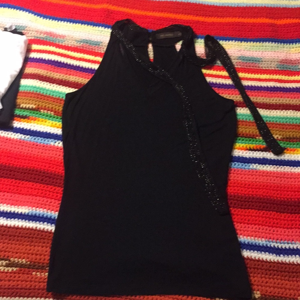 beaded scarf-tie. All beads intact ! Worn once !